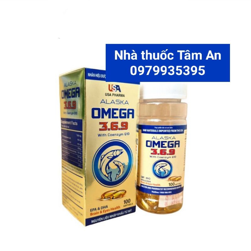Dầu Cá Alaska Omega 3.6.9 - Bổ Não, Tăng Cường Thị Lực, Giảm Nguy Cơ Mắc Bệnh Tim Mạch