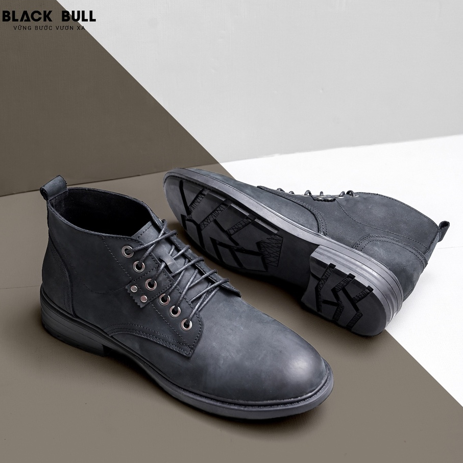 Giày Boot thời trang cao cấp BLACKBULL BK-102 Đen