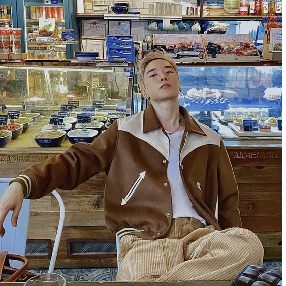 Áo Khoác Bomber Varsity Jacket Nam Phối Da Chất Liệu Dạ Áo jeacket varsity Mũi tên Da kunshop unisex4