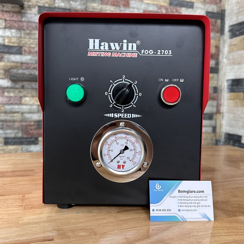 Máy bơm phun sương công nghiệp Hawin FOG 2703 (Hỗ trợ50 - 70 béc)