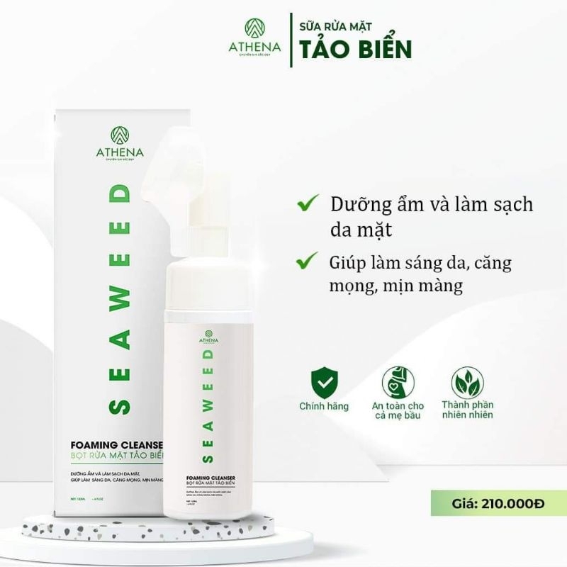 Bọt rửa mặt tảo biển đỏ