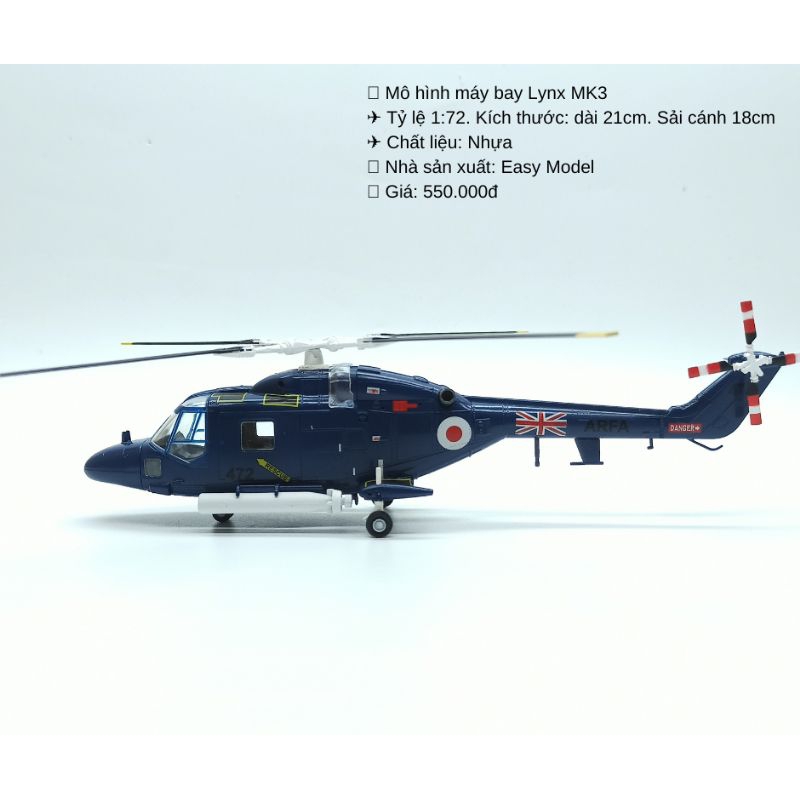 Mô hình máy bay trực thăng tỷ lệ 1/72