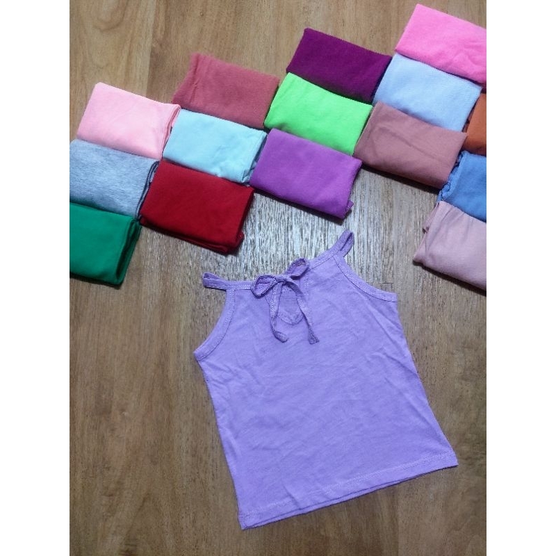 Áo hai dây Bé Gái Áo Thun Bé Gái Áo Phông Cộc Tay Bé Gái 8-22kg Cotton Áo 2 Dây Bé Gái