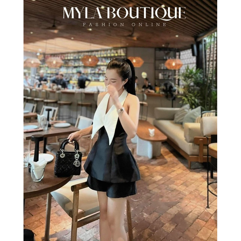 Set Bộ Tapta 3 Lỗ Cổ V Xoè + Quần Short Đùi