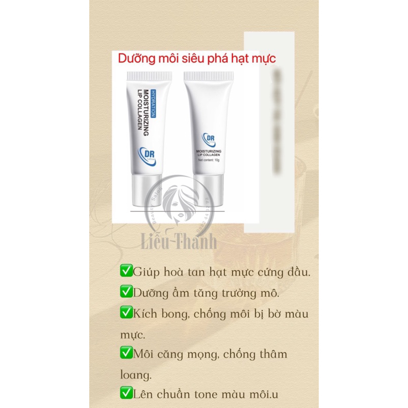 Kem dưỡng môi thâm loang DR kích màu sau phun xăm tuýp 10g lieuthanhshop