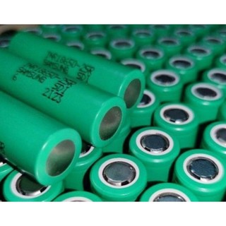 Combo 100 cell pin samsung 18650_25r_2500mah_ dòng xả 25a, tức thời 35a