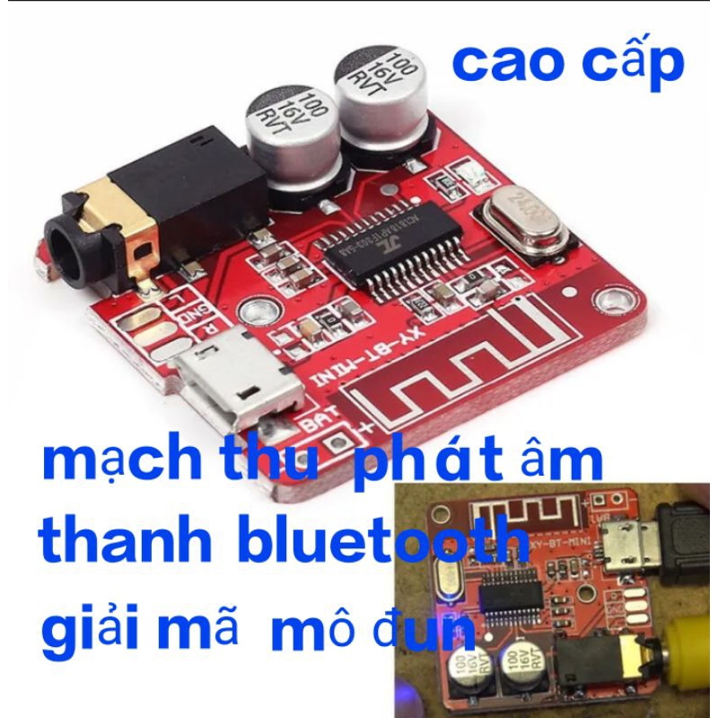 bộ mạch thu phát âm thanh bluetooth giải mã mô đun nhạc không dây hàng loại tốt