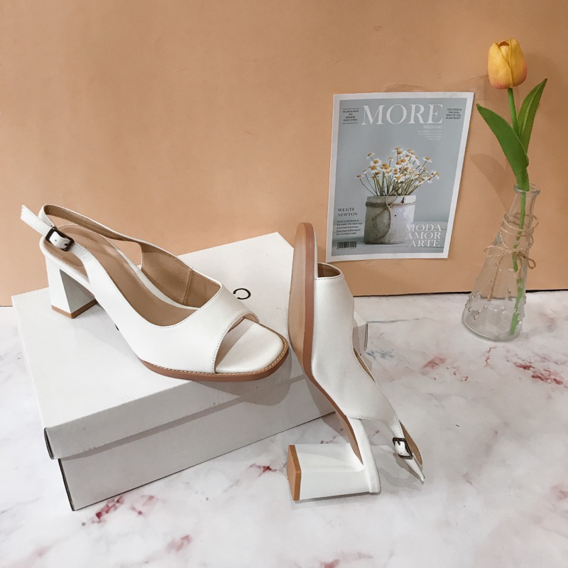 Sandal dal nữ cao gót 6cm da microfiber mềm êm siêu bền deế khâu chắc chắn -  sandal che khuyết điểm