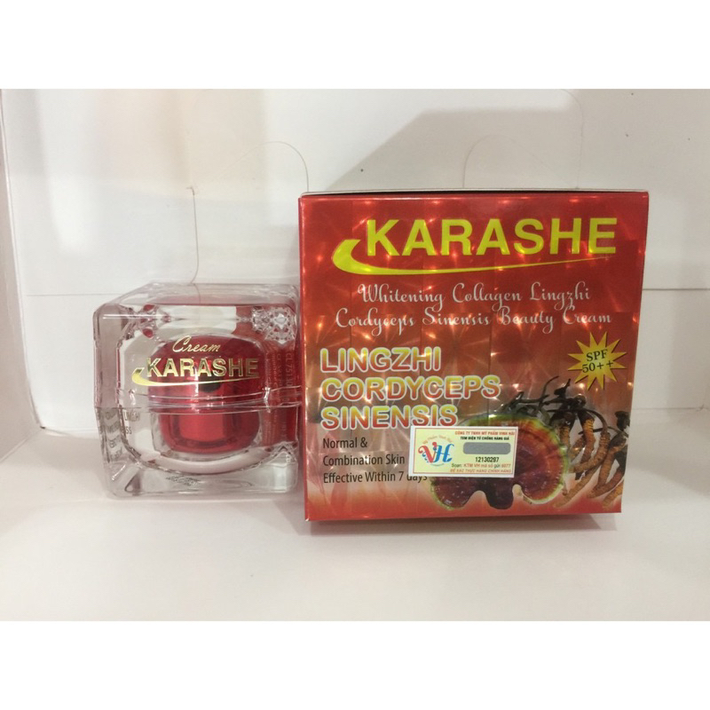Kem KARASHE Collagen Linh Chi Đông Trùng Hạ Thảo 9 in 1 Cao Cấp Chính Hãng  25 g