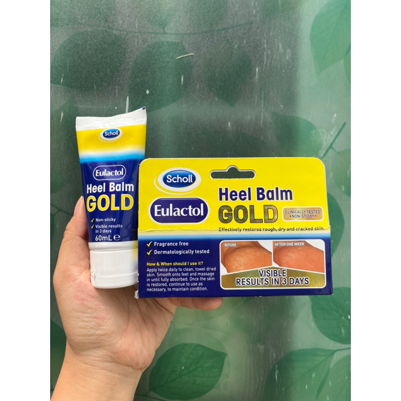 Kem hỗ trợ nứt và dưỡng gót chân Eulactol Heel Balm Gold 60ml