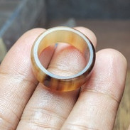 NHẪN SỪNG BẢN TRƠN- 8mm