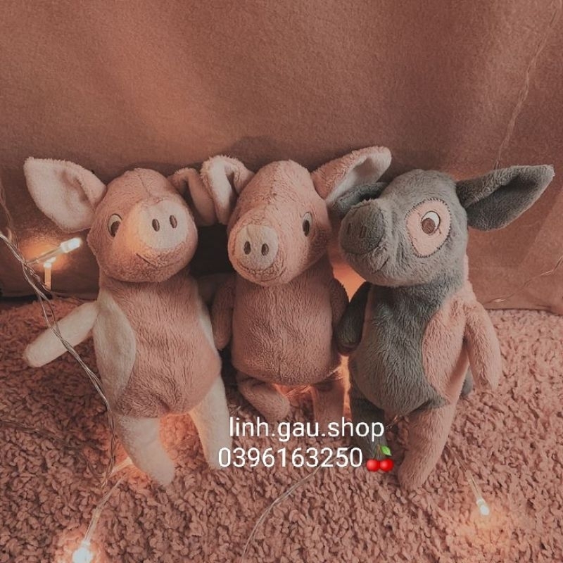 Chú heo bông ikea nhỏ xinh