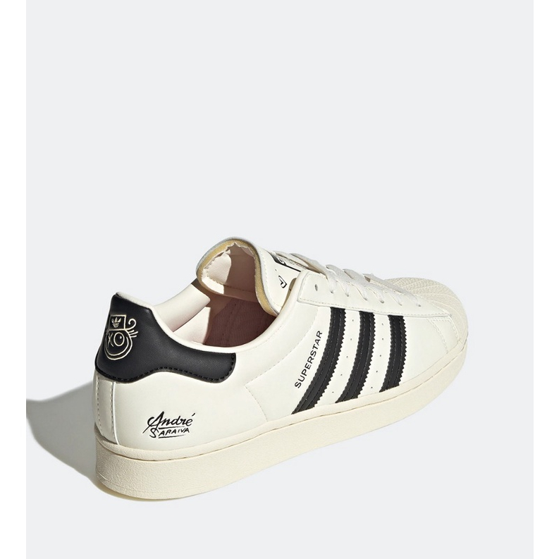 Giày Adidas Superstar André Saraiva Chalk White Black - Giày thể thao Adidas Sò Đen Trắng Bản Classic Cực Xinh Full Box