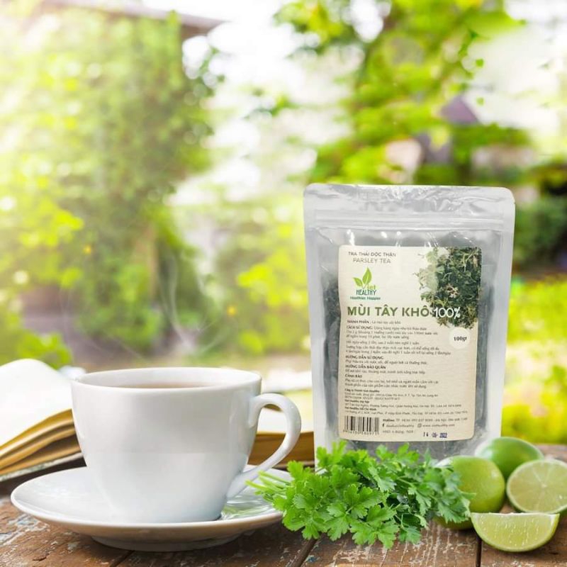 Trà Thải Độc Thận Viethealthy 100g, Mùi Tây Khô Parsley Tea Thanh Lọc Tự Nhiên