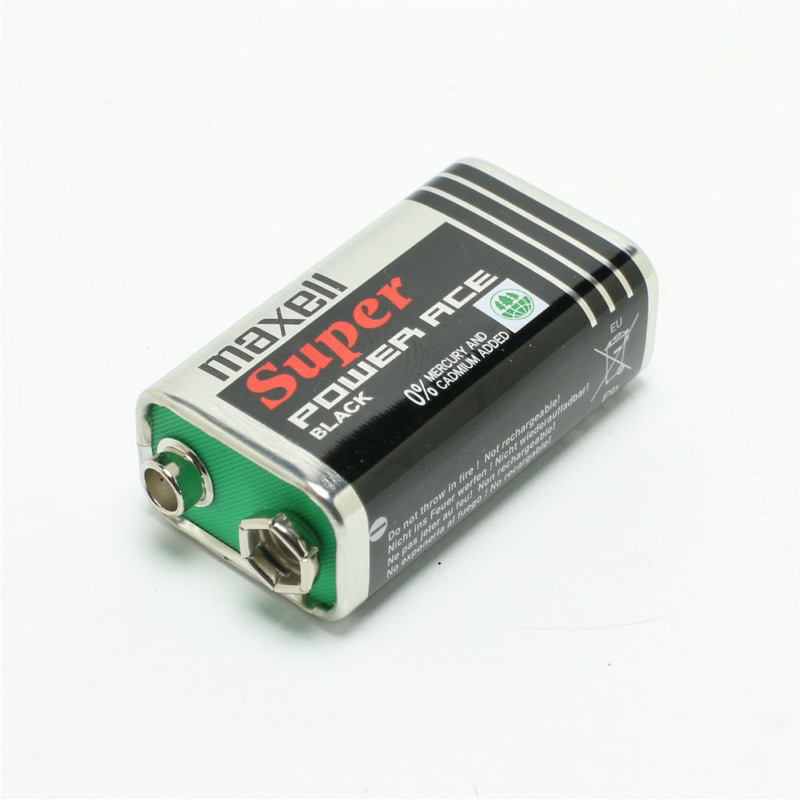 Hộp 10 viên Pin vuông 9V MAXELL carbon chính hãng hộp 10 viên