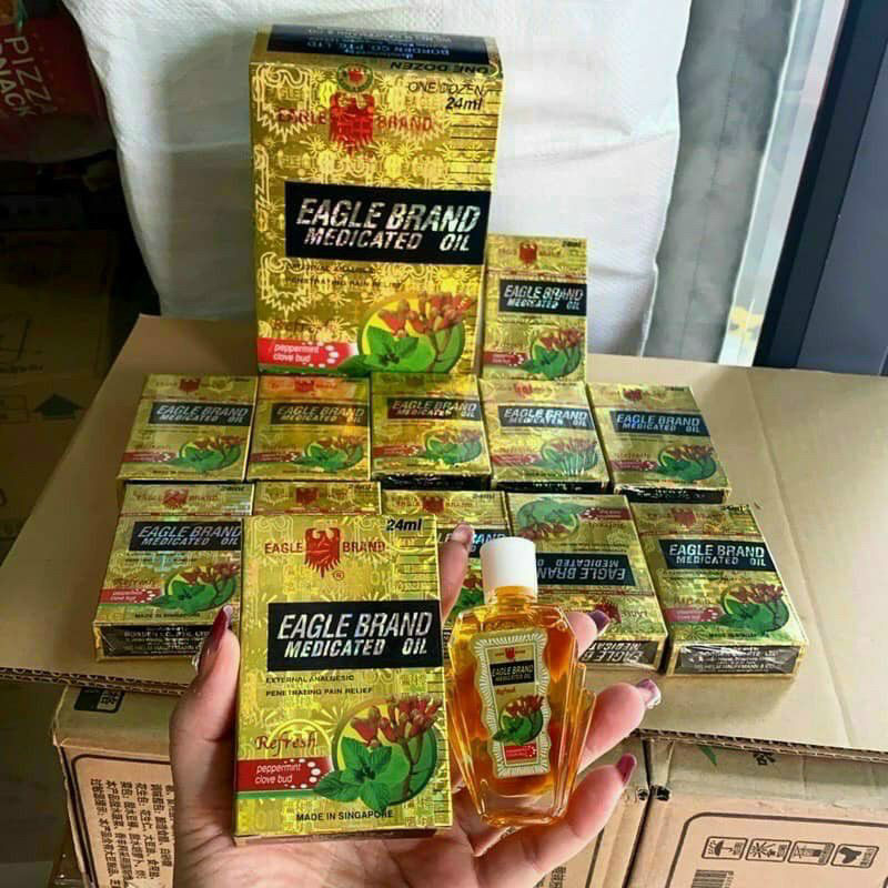Dầu Gió Vàng Con Ó Eagle Brand 24ml_ Tiêu chuẩn Mỹ