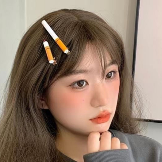 Kẹp tóc dễ thương hình đồ ăn thịt sườn đùi cánh gà sushi lò xo cute hài hước vui nhộn độc lạ ngộ nghĩnh hàn quốc cho bé