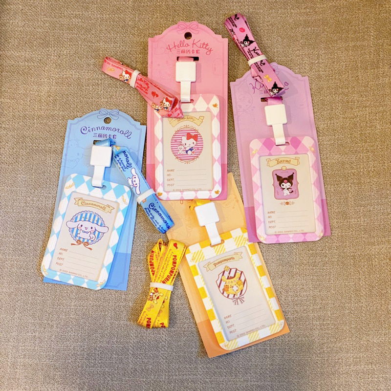 Dây đeo thẻ Sanrio  Cinnamoroll, Kuromi, Purin, Hello Kitty