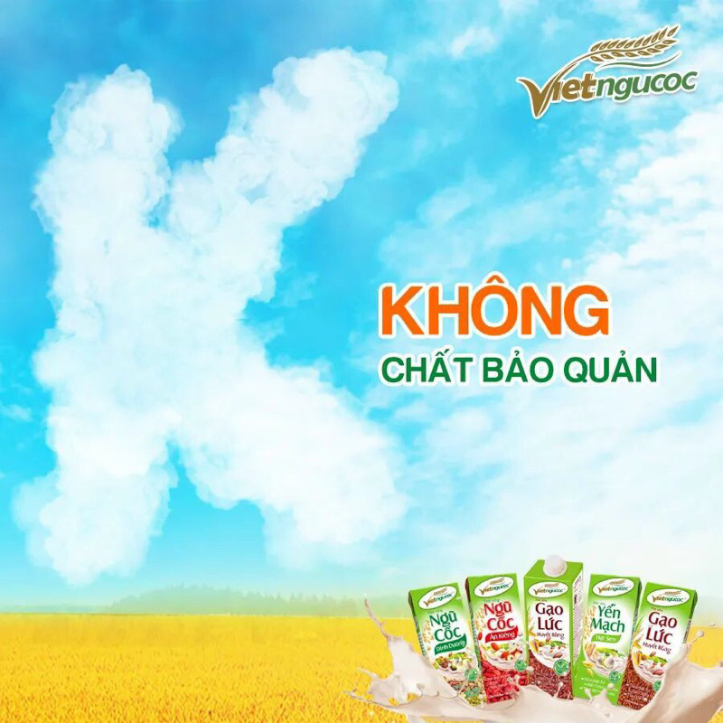 Lốc 4 Thức Uống Ngũ cốc ăn kiêng nước 180ml