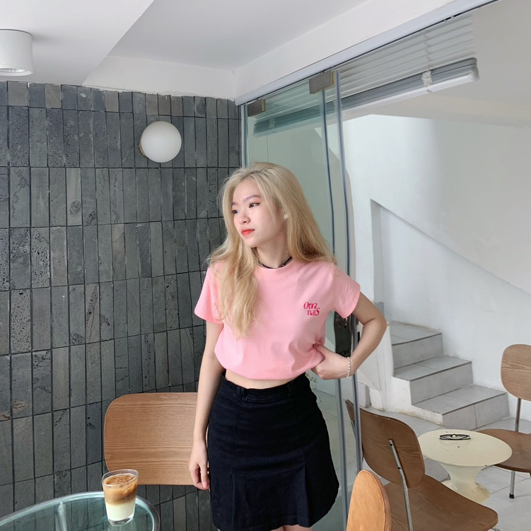 Áo Baby Tee Basic PINK ORIGINAL Mẫu Mới 2023 𝑩𝒚𝒄𝒂𝒎𝒄𝒂𝒎