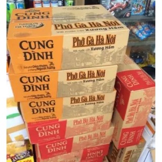 (10Gói)Phở Bò, Gà Cung Đình Gói 68g