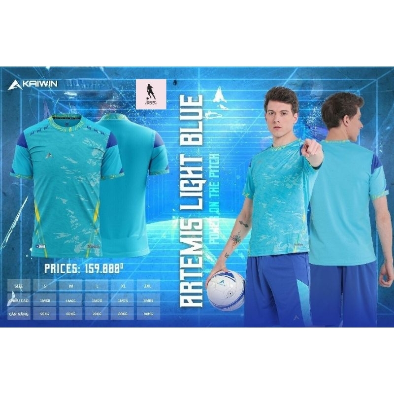 BỘ QUẦN ÁO BÓNG ĐÁ KAIWIN - ARTEMIS