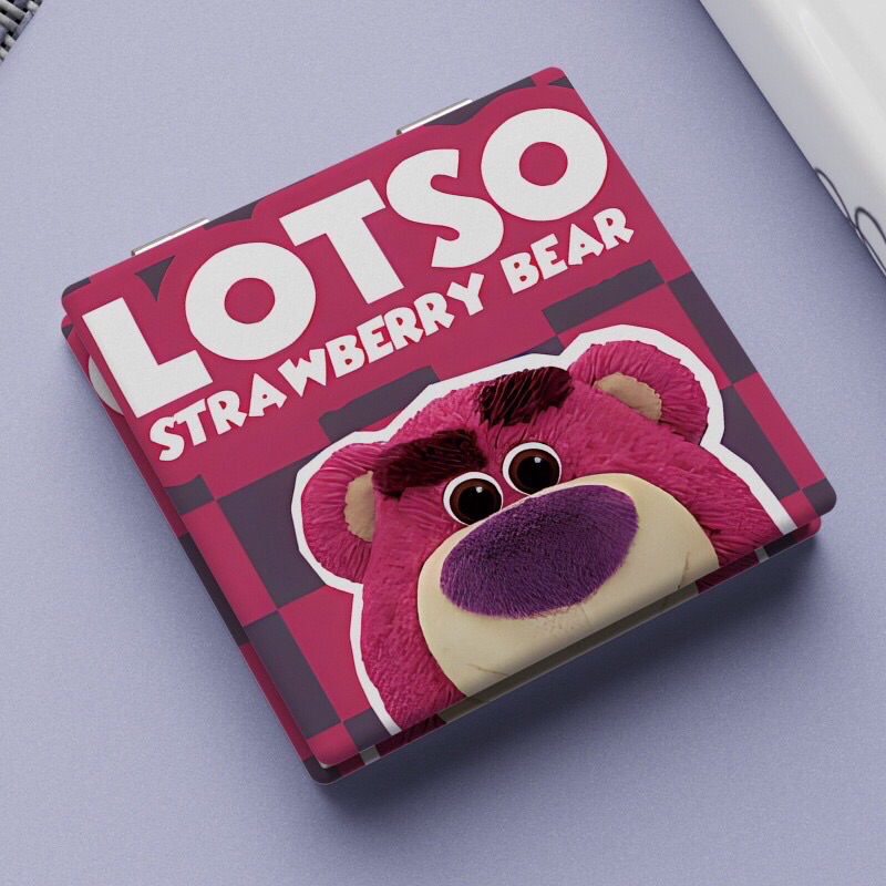 GƯƠNG MINI 2 MẶT GẤU DÂU LOTSO
