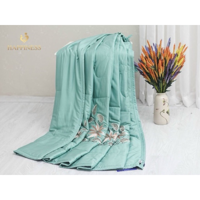 Chăn xuân thu cao cấp hàng chính hãng Happiness chất liệu vải Moadail thoáng mát kích thươc 2mx2m2 MSPMA