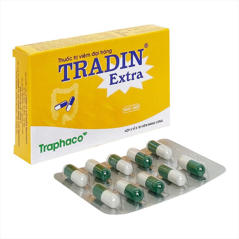 Hỗ trợ Đại Tràng. Tradin extra. Hộp 20 viên nang.