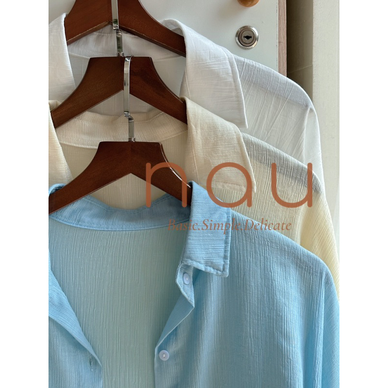 Áo sơ mi gân tay bo bản mặc 2 kiểu