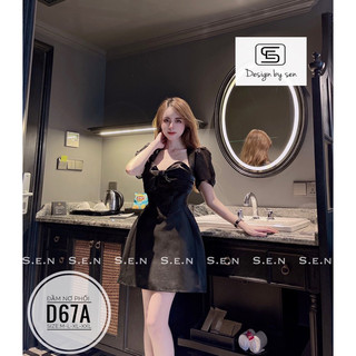 Đầm nơ phối D67A