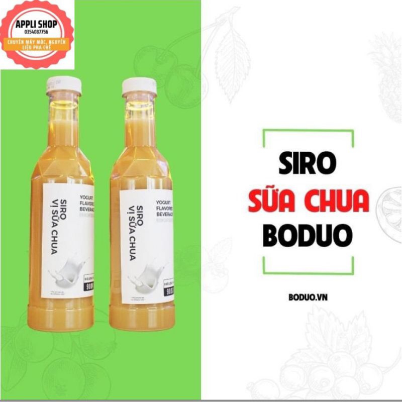 SIRO VỊ SỮA CHUA BODUO CHAI 900g
