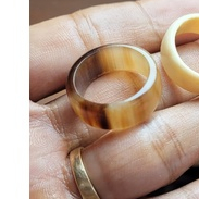 NHẪN SỪNG BẢN TRƠN- 8mm