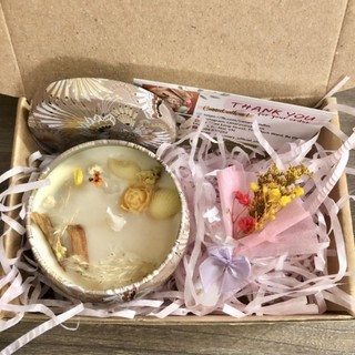 [Quà Tặng Handmade] Set quà Nến thơm và hoa khô Canary