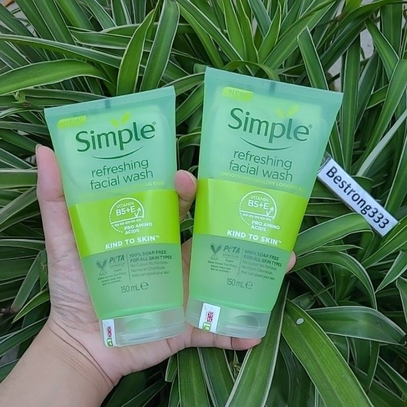  Gel Rửa Mặt Simple 150ml