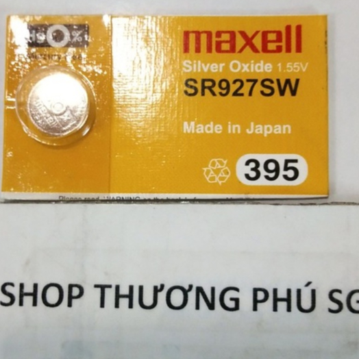 Pin 395 - 1.55V, SR927SW, CR927, L926, 610, / Maxell Silver Oxide