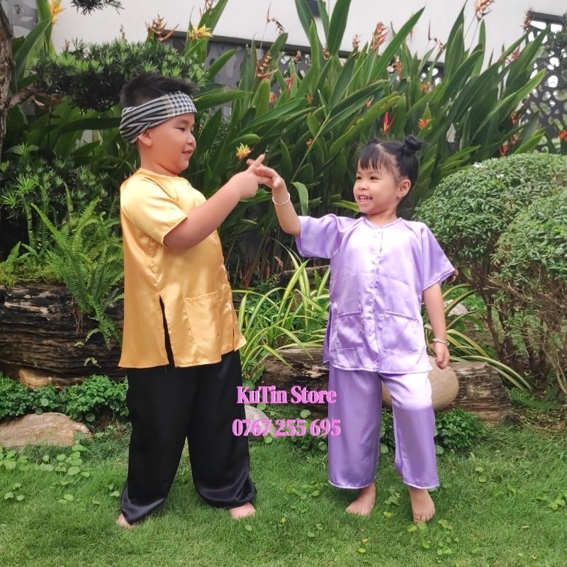Bà ba cho bé - Tay ngắn quần lửng đáng yêu
