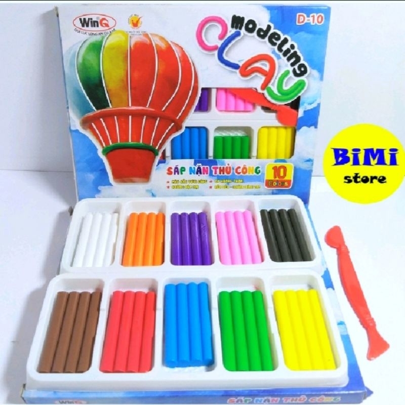 Sáp nặn thủ công (đất sét) 10 màu WinQ - BiMi store