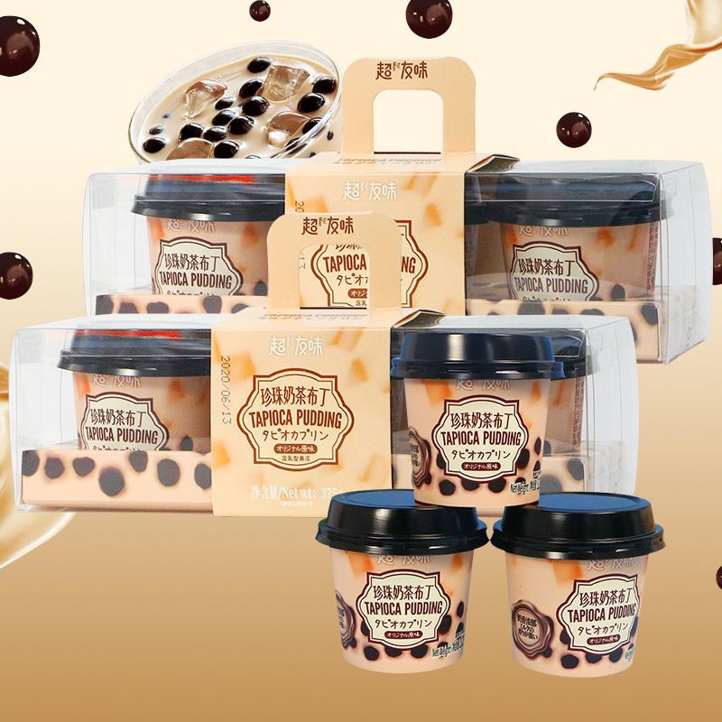 Pudding thạch trà sữa trân châu Hồng Kông