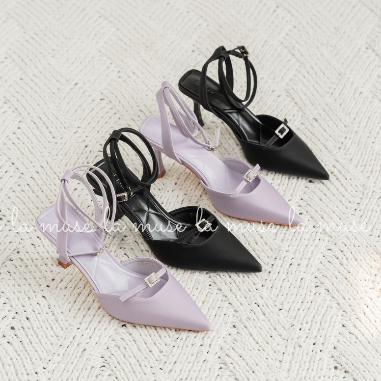 La muse - Giày sandals nữ cao gót Bemei