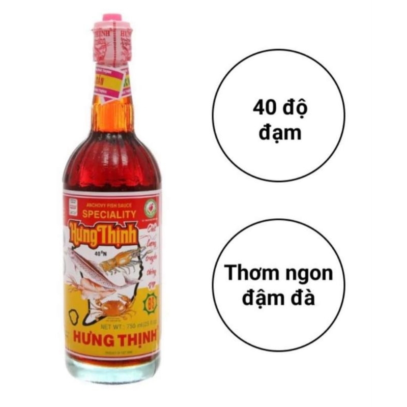 NƯỚC MẮM HƯNG THỊNH CHAI 750ML