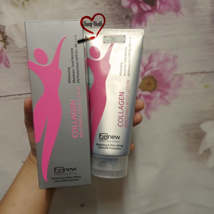Kem dưỡng trắng da nâng Tone chống nắng toàn thân Benew Collagen Whitening Body Lotion SPF35+ PA+++ 200ml BCB8