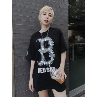 Áo MLB nam nữ over size logo B full tag