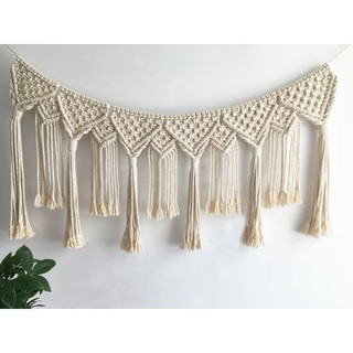 Mành macramé – Màng macrame_rèm cửa macramé_rèm cửa sổ_mành treo tường_rèm cửa macramé_Decor trang trí vintage nhà hàng