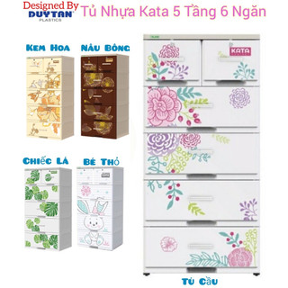 Tủ nhựa duy tân KATA 5 tầng -6 ngăn ( DESIGN BY NHỰA DUY TÂN ) Tặng Ca 750ml