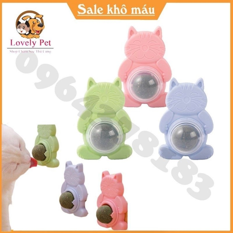 Cỏ mèo dán tường bạc hà Catnip đồ chơi cho mèo giúp mèo xả stress