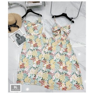 Đầm 2 Dây Cổ Đổ Hở Lưng
