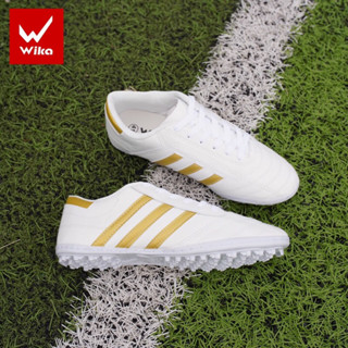 Giày đá bóng trẻ em size 32-39 chính hãng Wika 3 sọc CT3 khâu full đế cao cấp giá rẻ bé gái bé trai sân cỏ nhân tạo