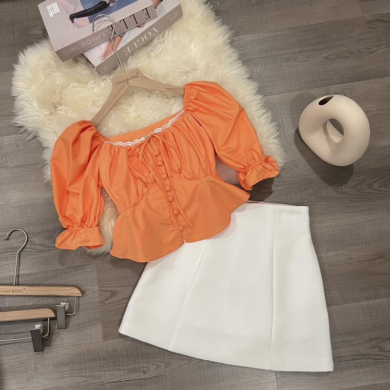 KELLY SKIRT/ CHÂN VÁY NGẮN LƯNG CAO TÔN DÁNG THANH LỊCH NỮ TÍNH
