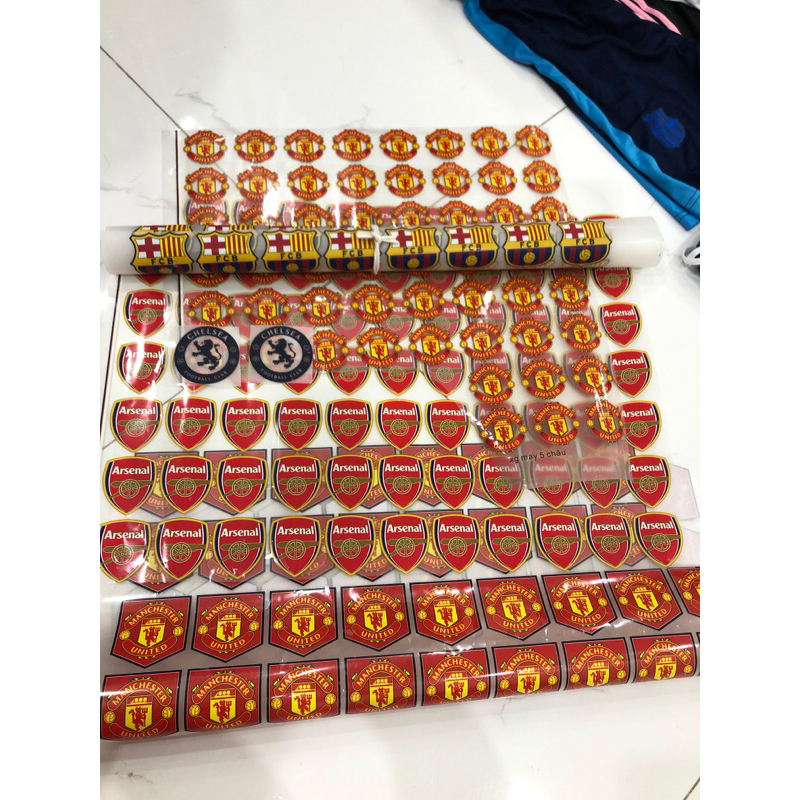Logo ép nhiệt các CLB đội tuyển nổi tiếng, logo manchester,arsenal,fcb,chelsea